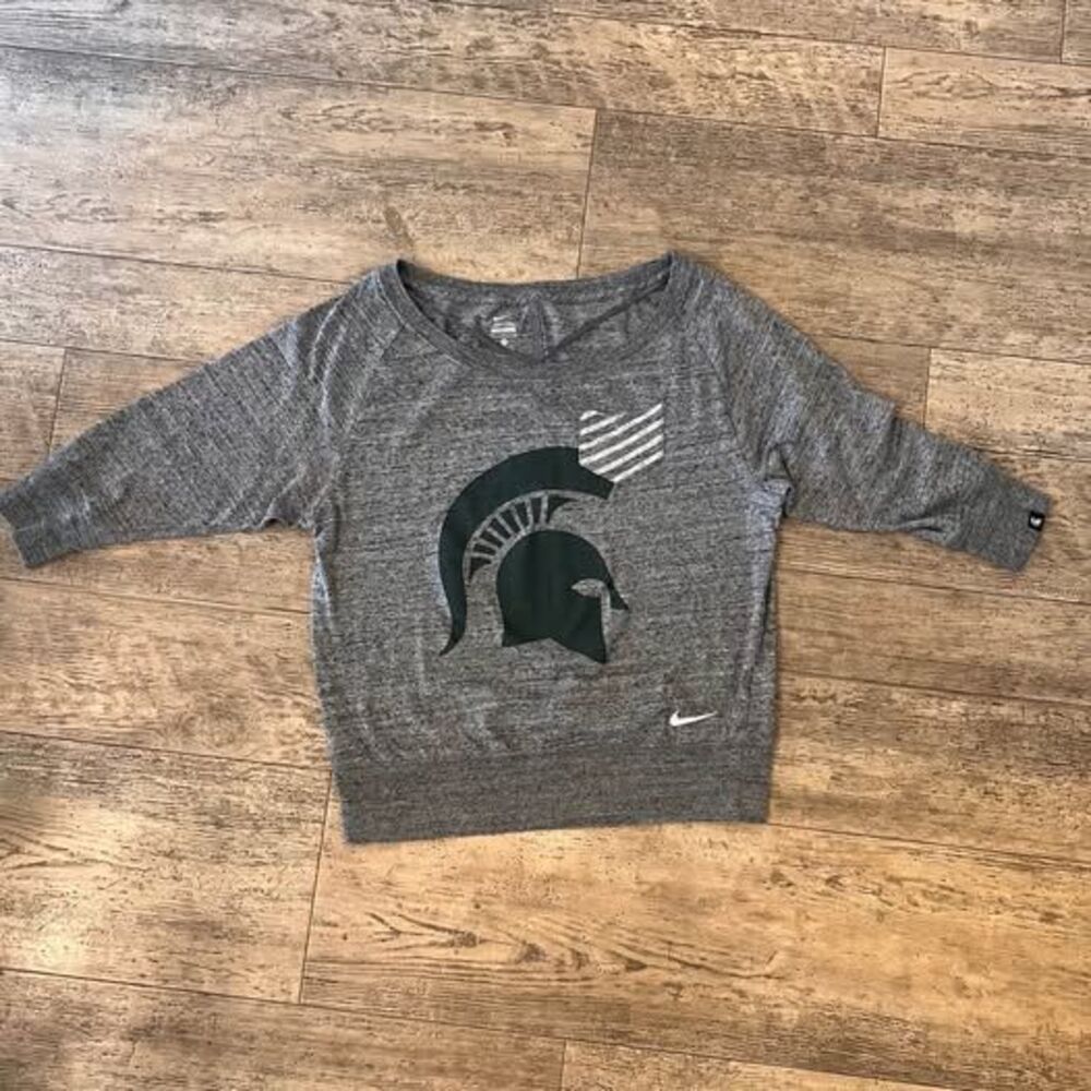 Nike Michigan State Spartans 3/4 Sleeve Shirt